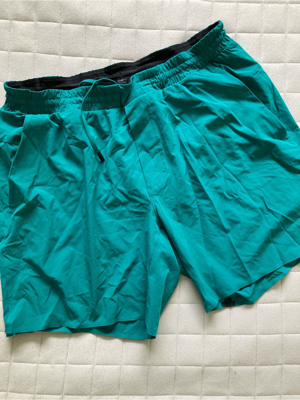 Lululemon Men's Teal Drawstring Active Athletic Shorts